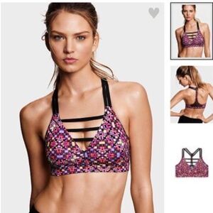 Victoria's Secret strappy plunge sports bra XS
